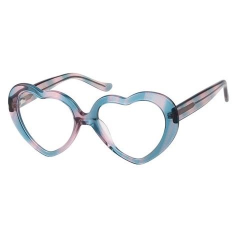 heart shaped prescription eyeglasses.